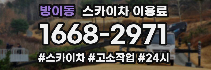 방이동 스카이차 이용료
