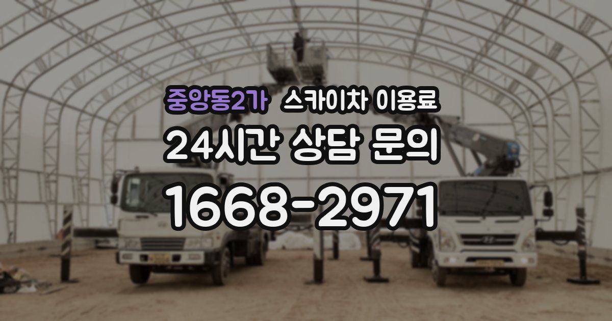 중앙동2가 스카이차 이용료