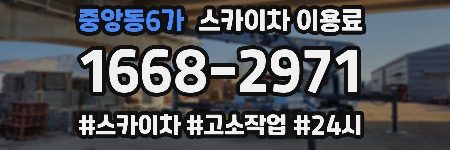 중앙동6가 스카이차 이용료