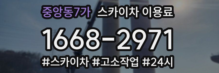 중앙동7가 스카이차 이용료