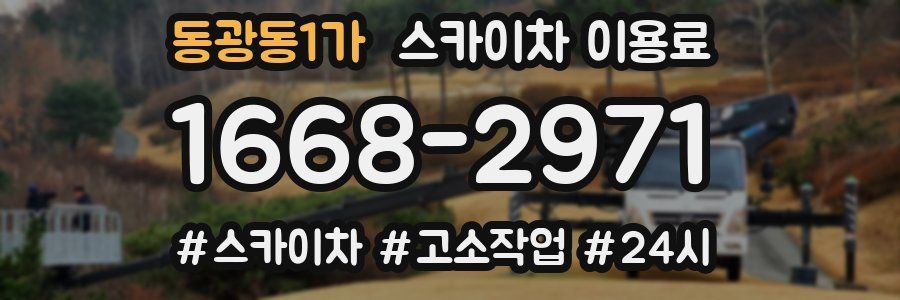 동광동1가 스카이차 이용료