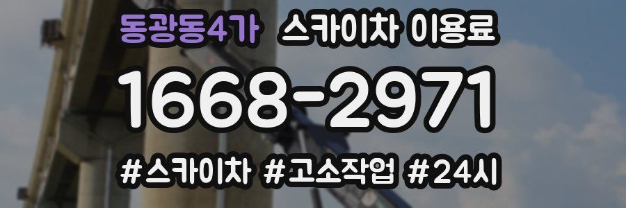 동광동4가 스카이차 이용료