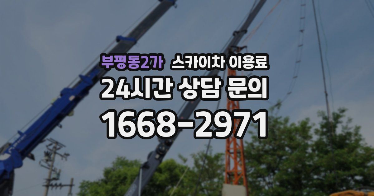 부평동2가 스카이차 이용료