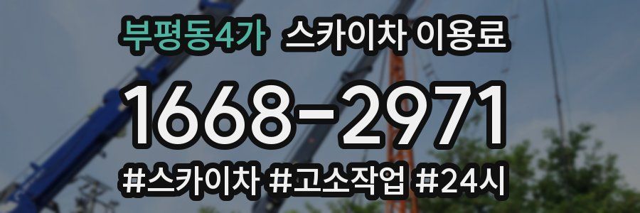 부평동4가 스카이차 이용료