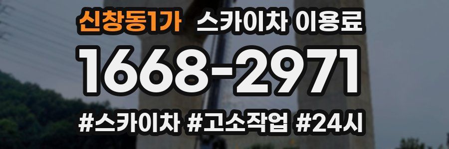신창동1가 스카이차 이용료