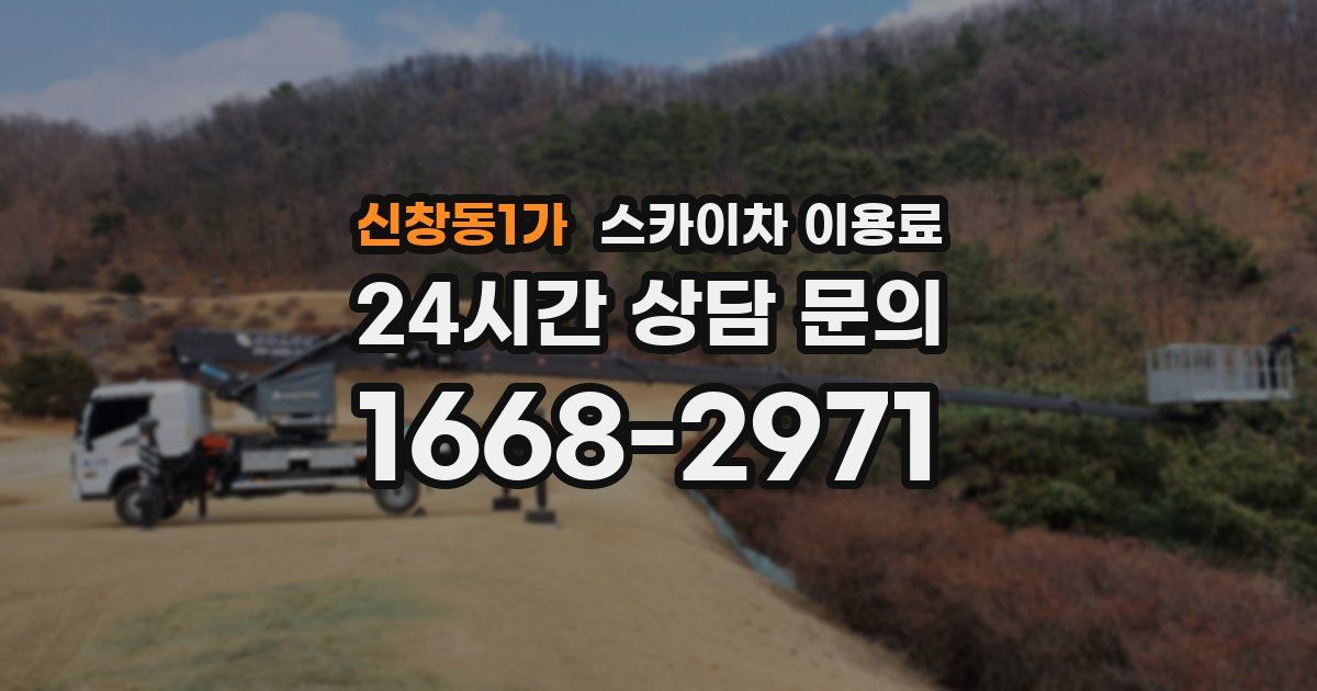 신창동1가 스카이차 이용료
