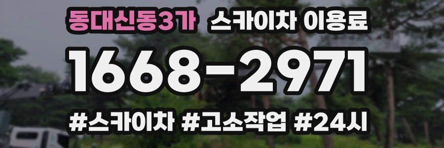 동대신동3가 스카이차 이용료