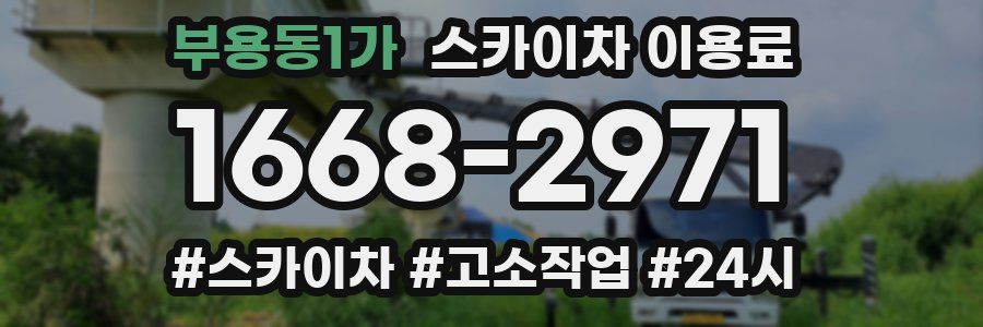 부용동1가 스카이차 이용료