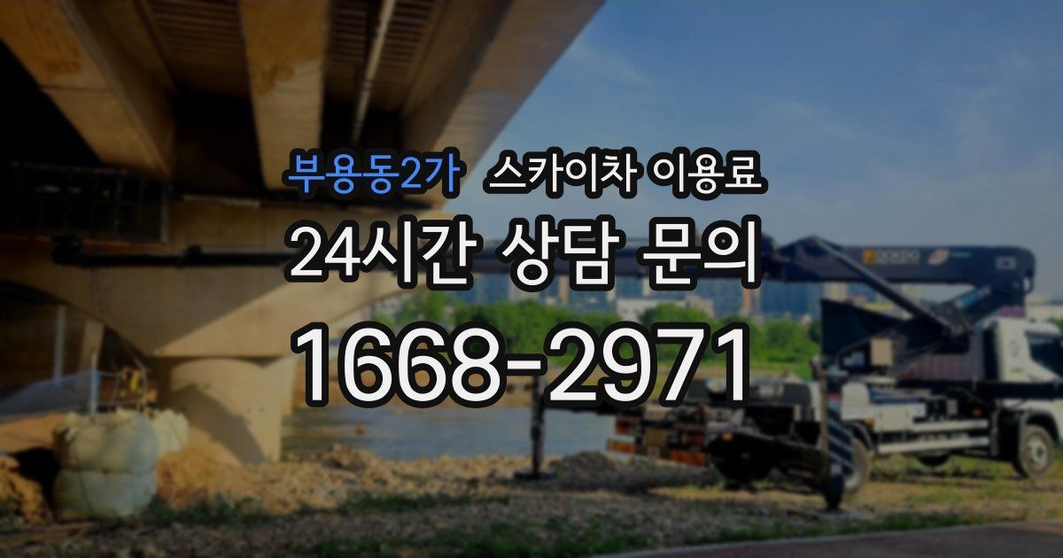 부용동2가 스카이차 이용료