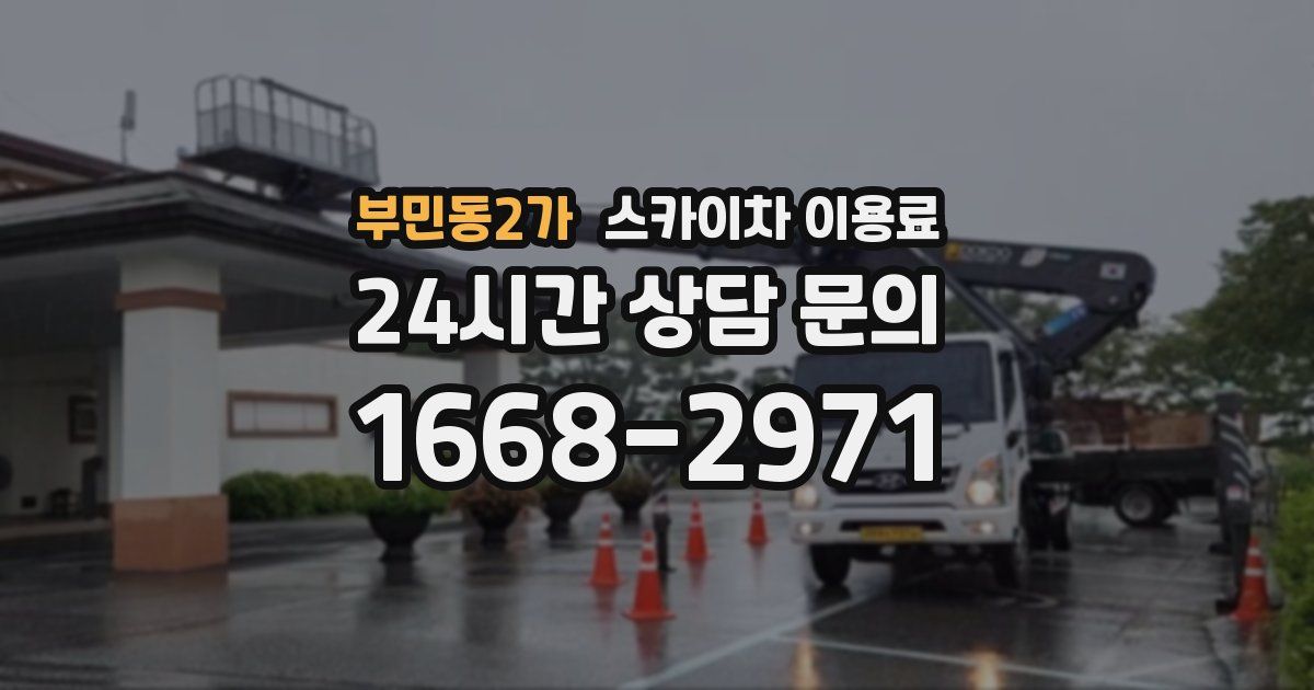부민동2가 스카이차 이용료