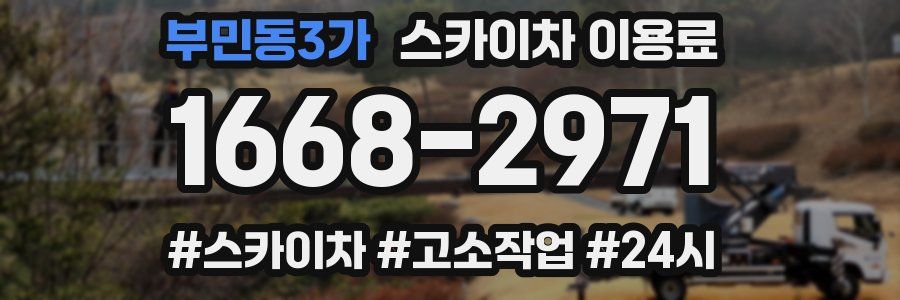 부민동3가 스카이차 이용료