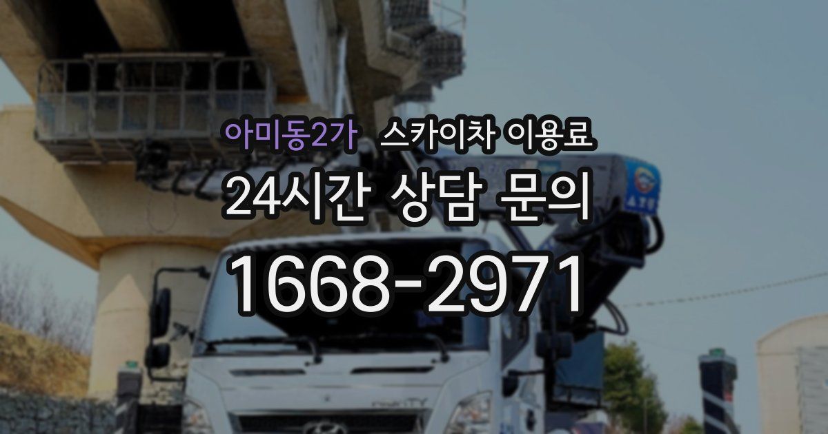 아미동2가 스카이차 이용료