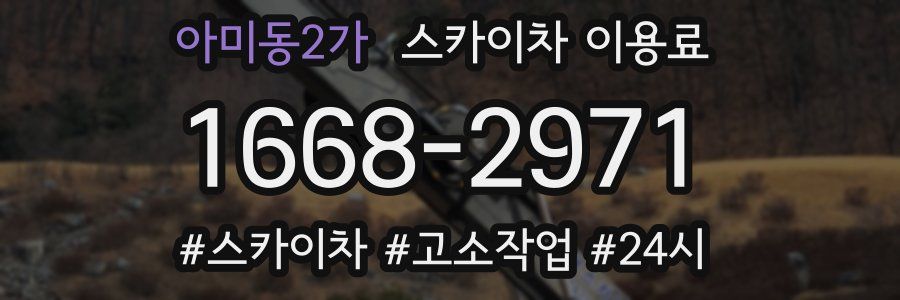 아미동2가 스카이차 이용료