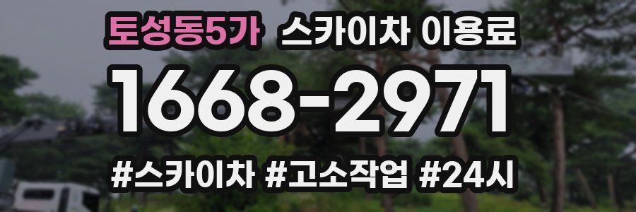 토성동5가 스카이차 이용료