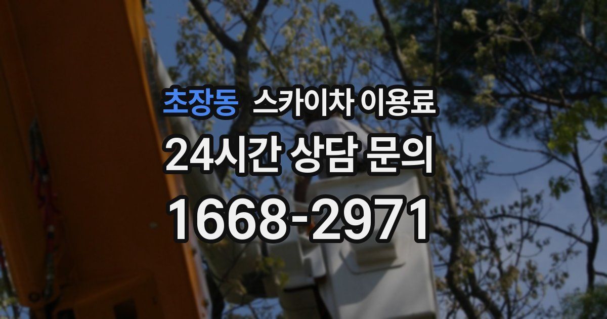 초장동 스카이차 이용료