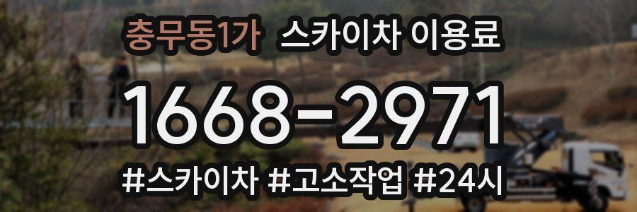 충무동1가 스카이차 이용료