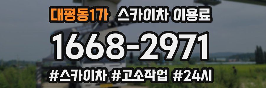 대평동1가 스카이차 이용료