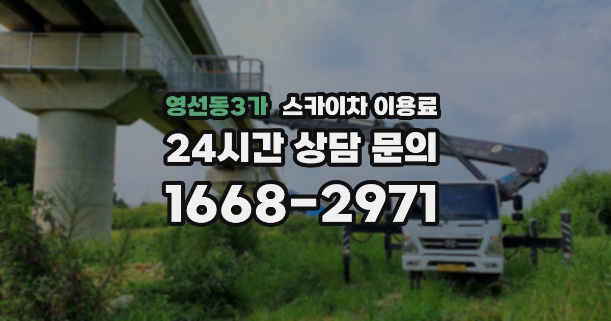 영선동3가 스카이차 이용료