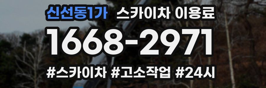 신선동1가 스카이차 이용료