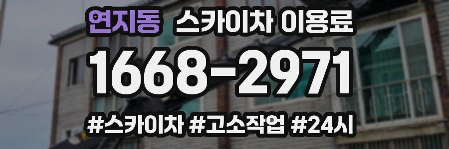 연지동 스카이차 이용료