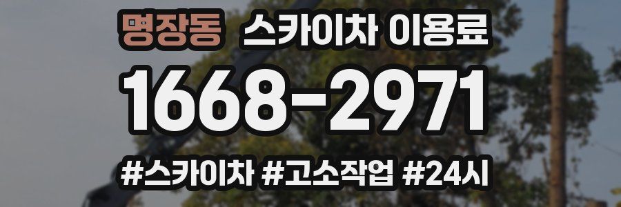 명장동 스카이차 이용료