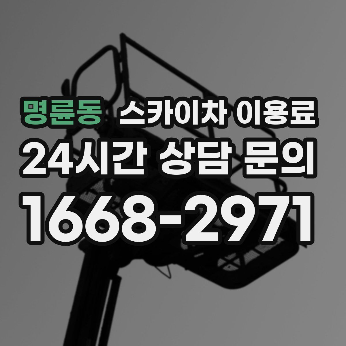 명륜동 스카이차 이용료