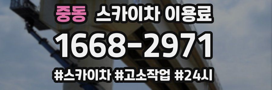 중동 스카이차 이용료