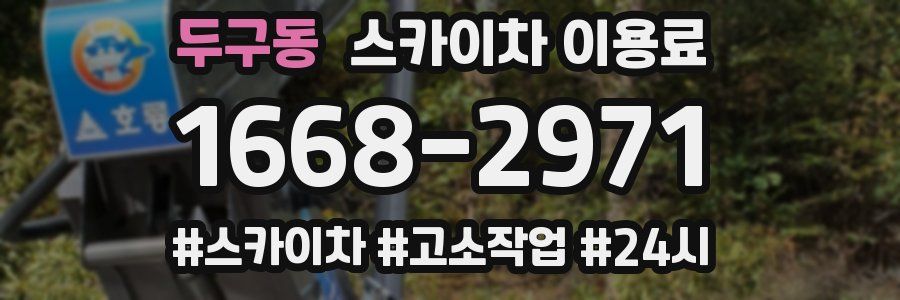 두구동 스카이차 이용료