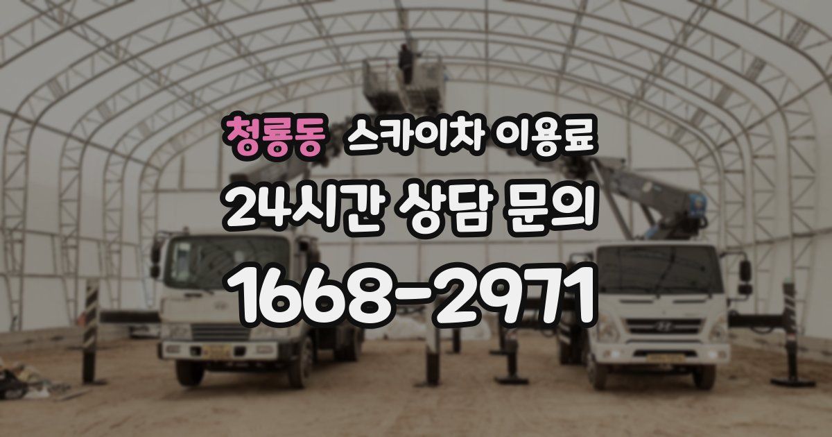 청룡동 스카이차 이용료