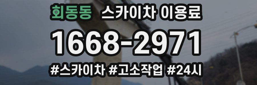 회동동 스카이차 이용료
