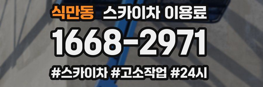 식만동 스카이차 이용료