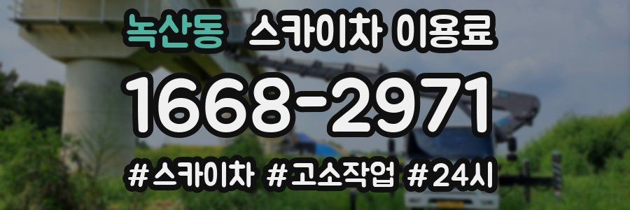 녹산동 스카이차 이용료