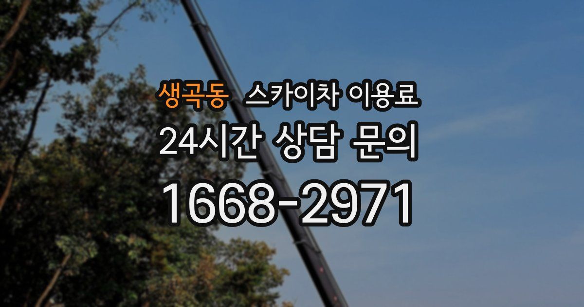 생곡동 스카이차 이용료