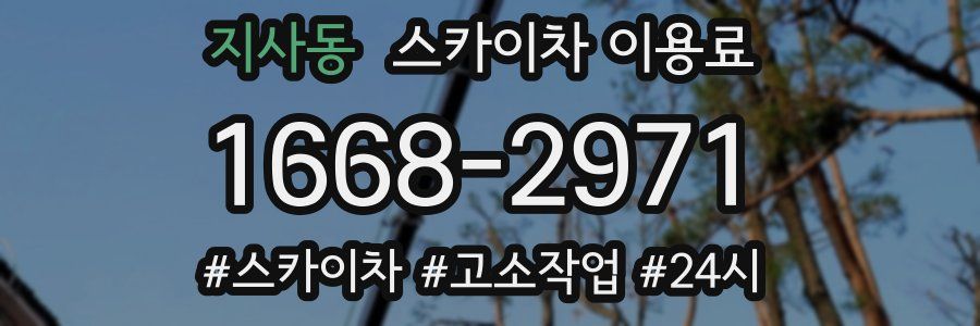 지사동 스카이차 이용료