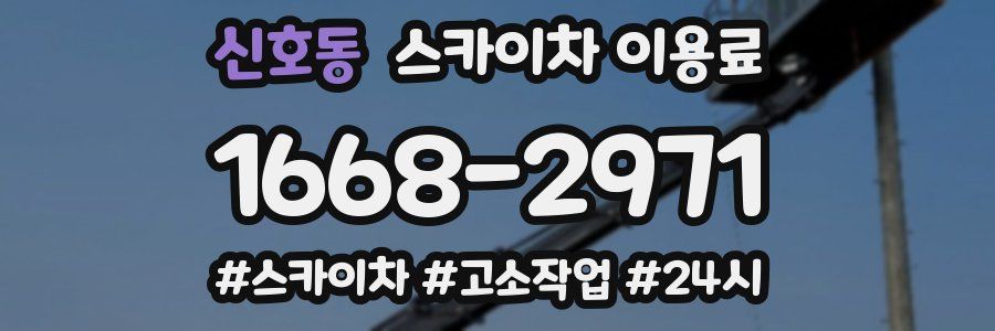 신호동 스카이차 이용료