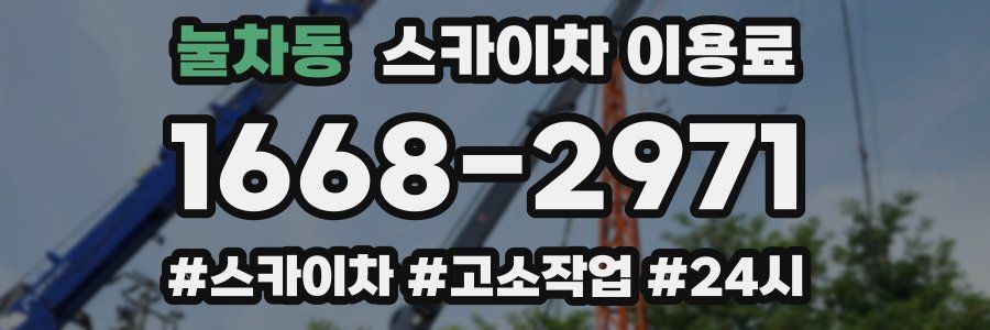 눌차동 스카이차 이용료