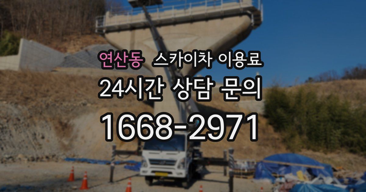 연산동 스카이차 이용료