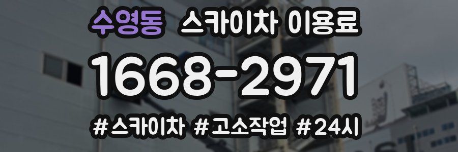 수영동 스카이차 이용료