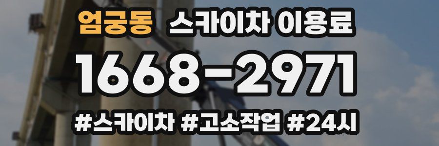 엄궁동 스카이차 이용료