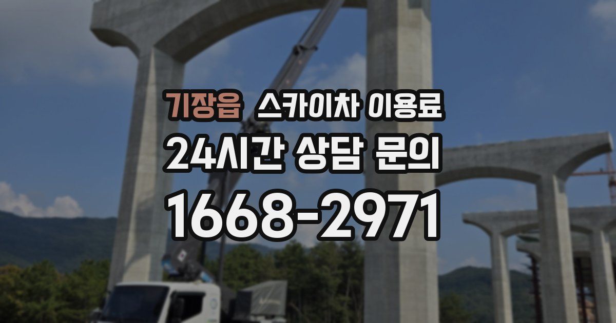 기장읍 스카이차 이용료