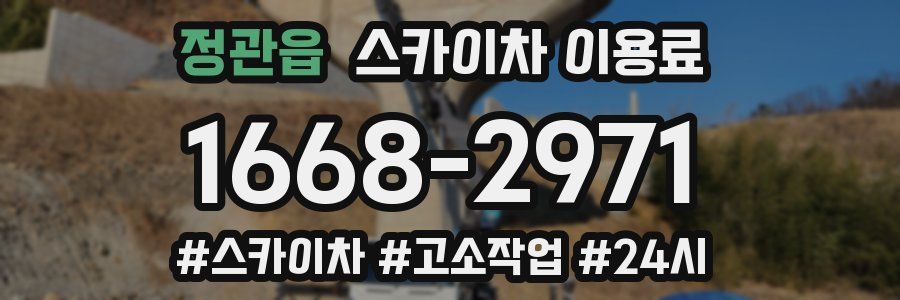 정관읍 스카이차 이용료