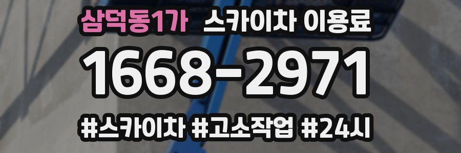 삼덕동1가 스카이차 이용료