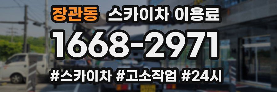 장관동 스카이차 이용료