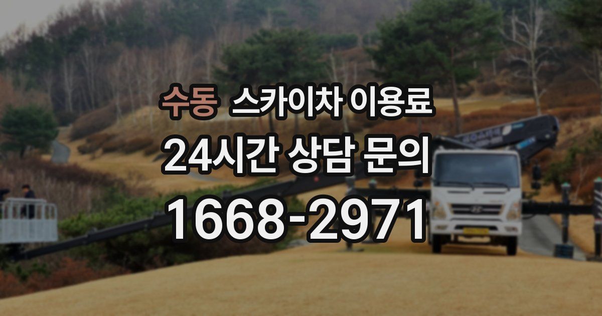 수동 스카이차 이용료