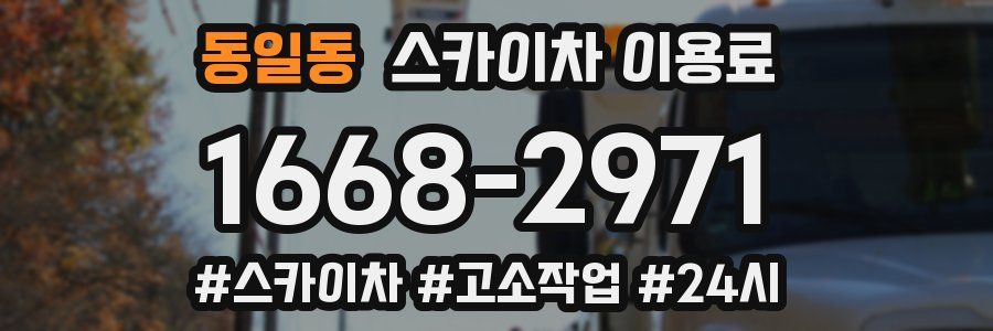 동일동 스카이차 이용료
