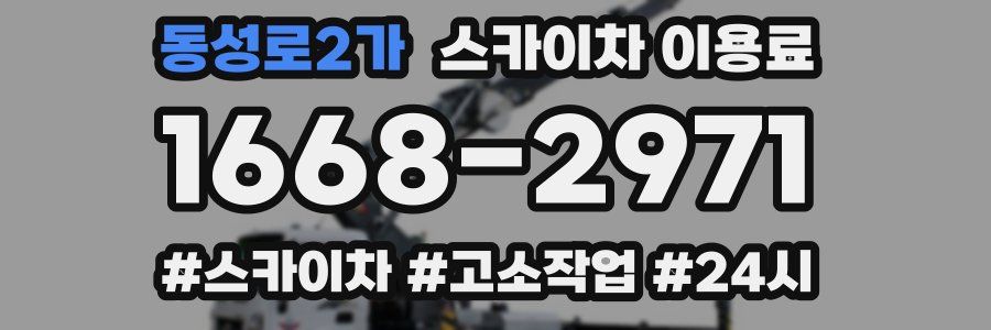 동성로2가 스카이차 이용료