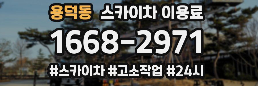 용덕동 스카이차 이용료