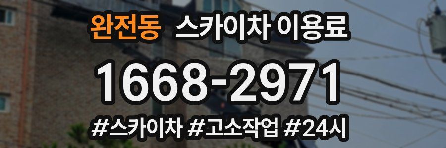 완전동 스카이차 이용료