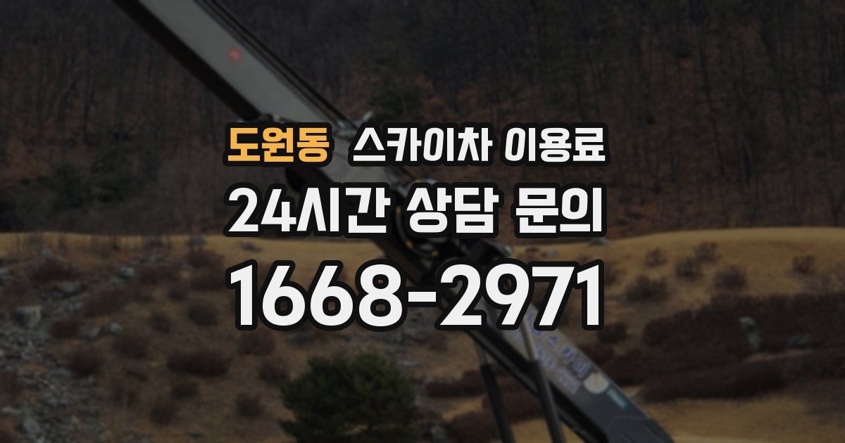 도원동 스카이차 이용료