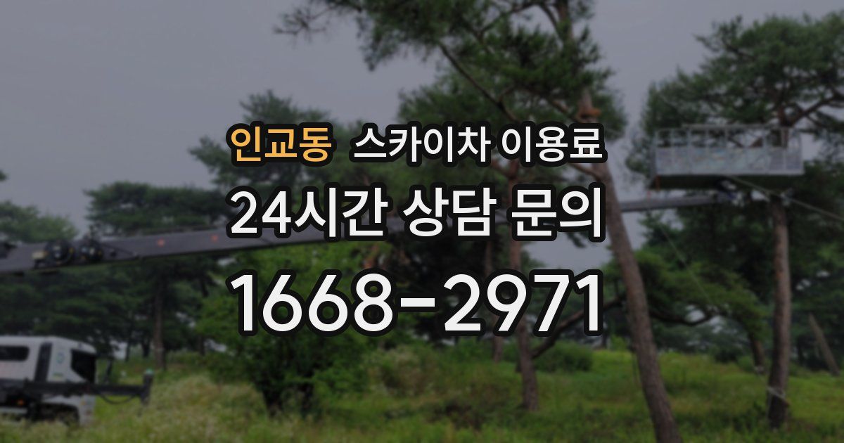 인교동 스카이차 이용료